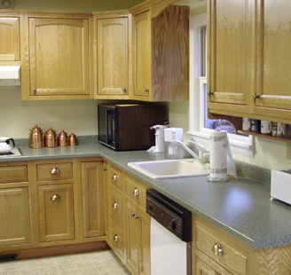 Before and after refacing kitchen cabinets