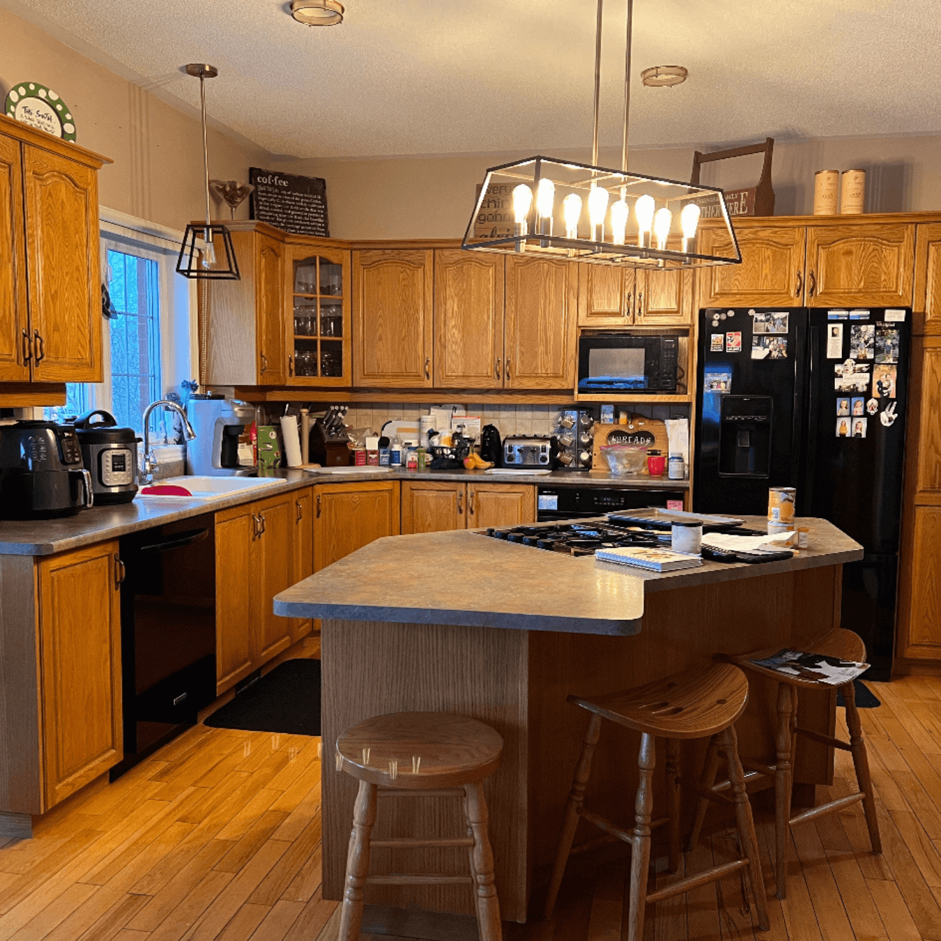 After version of this cabinet door replacement project