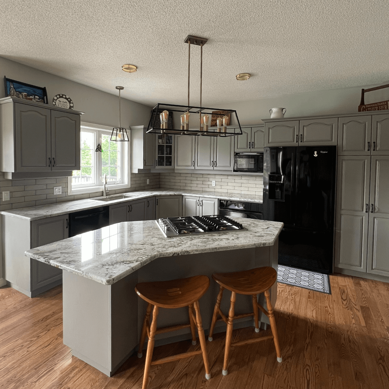 After version of this cabinet door replacement project